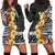 Samoa Tribal Hibiscus Flowers Hoodie Dress