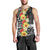 Samoa Tribal Hibiscus Flowers Men Tank Top