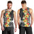 Samoa Tribal Hibiscus Flowers Men Tank Top