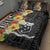 Samoa Tribal Hibiscus Flowers Quilt Bed Set