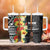 Samoa Tribal Hibiscus Flowers Tumbler With Handle