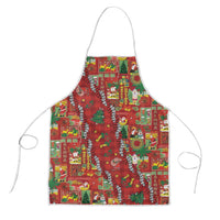 Mele Kalikimaka Pakalana Pikake Lei Apron Hawaiian Rodeo Paniolo Omaomao Palaka - Polynesian Pride