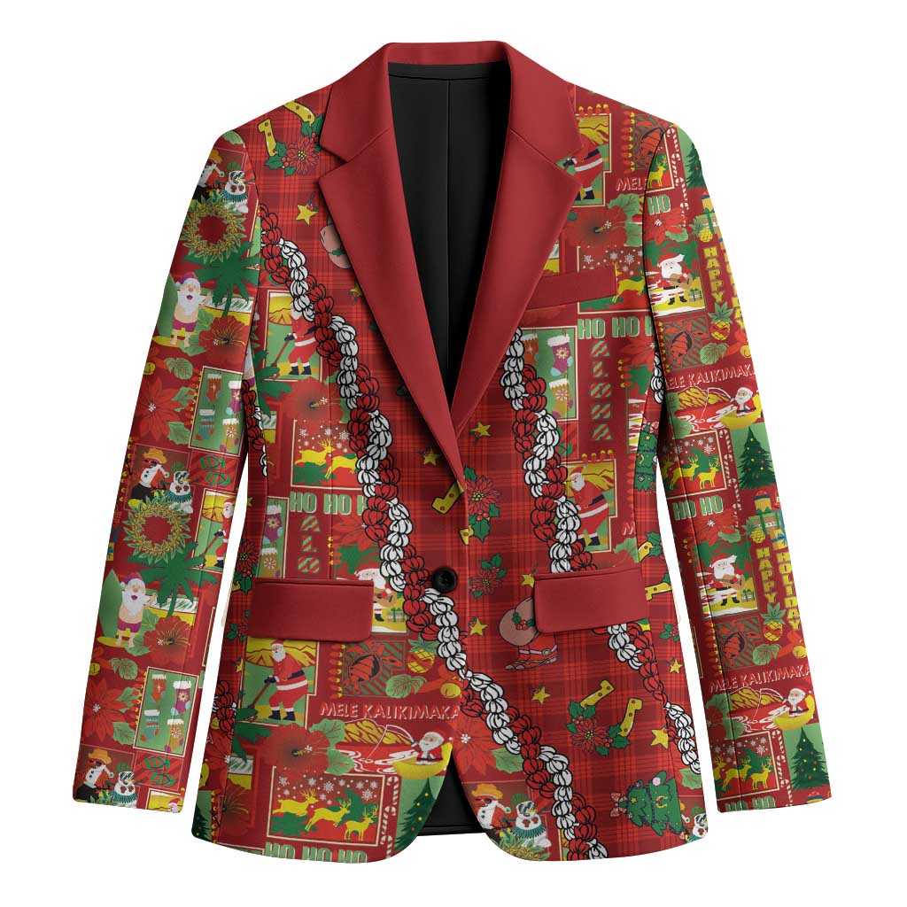 Mele Kalikimaka Pakalana Pikake Lei Blazer Hawaiian Rodeo Paniolo Omaomao Palaka - Polynesian Pride