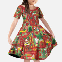 Mele Kalikimaka Pakalana Pikake Lei Family Matching Short Sleeve Bodycon Dress and Hawaiian Shirt Hawaiian Rodeo Paniolo Omaomao Palaka - Polynesian Pride