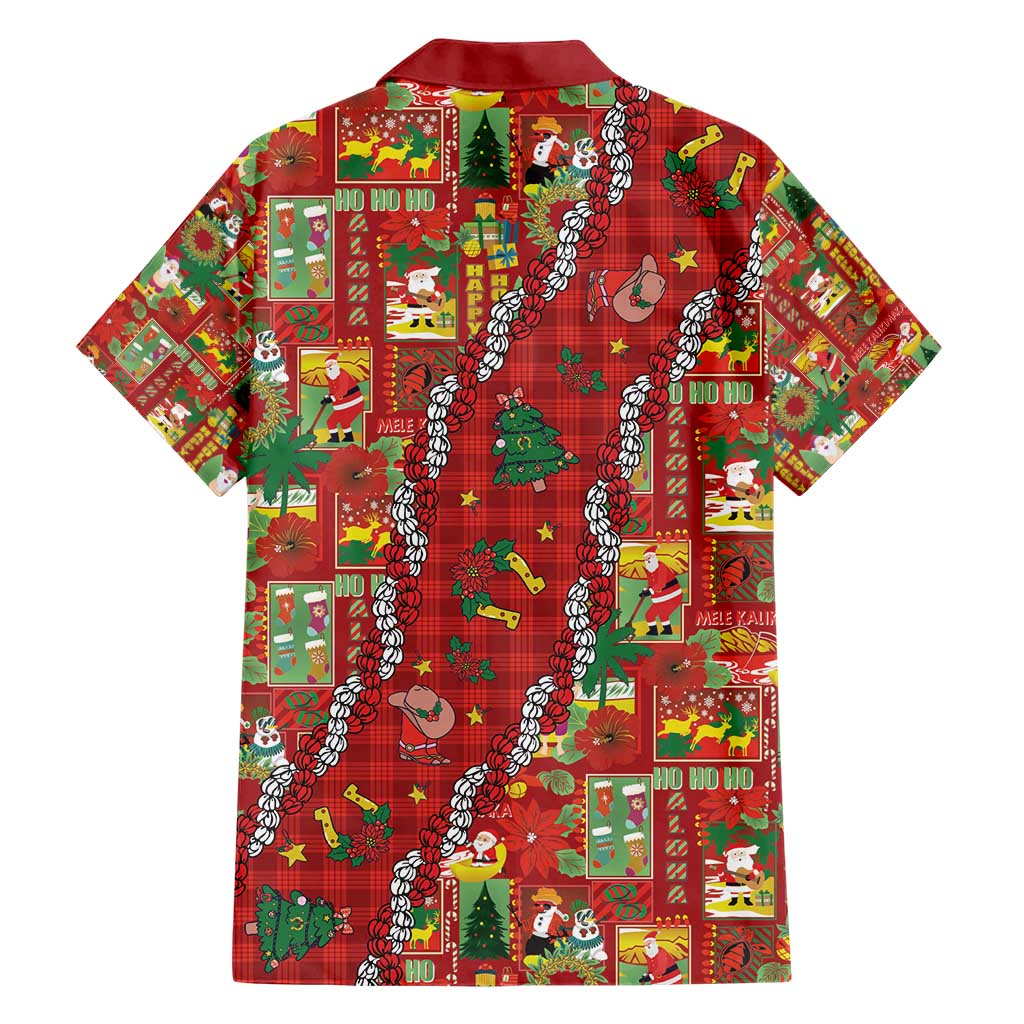 Mele Kalikimaka Pakalana Pikake Lei Hawaiian Shirt Hawaiian Rodeo Paniolo Omaomao Palaka - Polynesian Pride