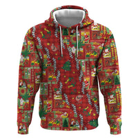 Mele Kalikimaka Pakalana Pikake Lei Hoodie Hawaiian Rodeo Paniolo Omaomao Palaka - Polynesian Pride