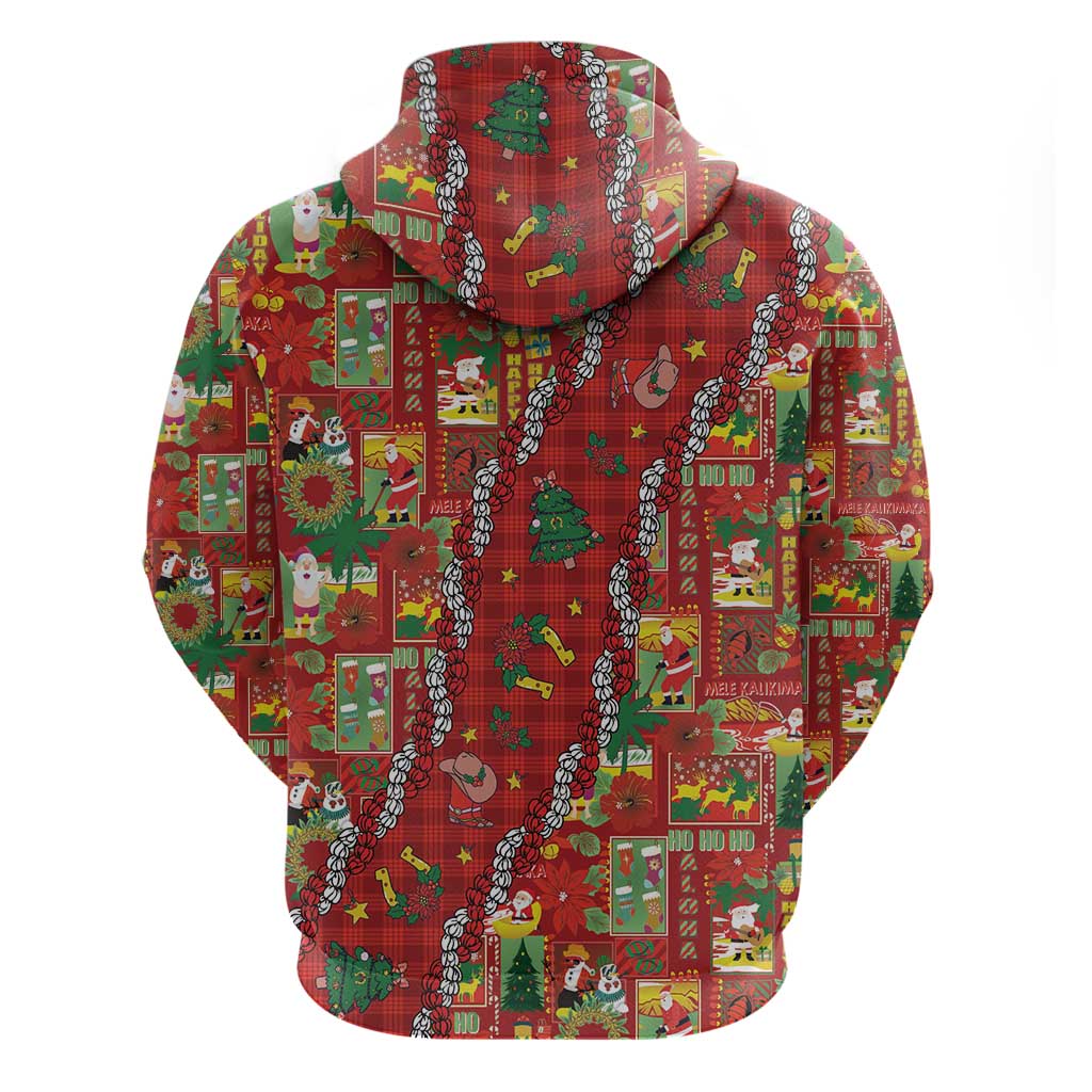 Mele Kalikimaka Pakalana Pikake Lei Hoodie Hawaiian Rodeo Paniolo Omaomao Palaka - Polynesian Pride
