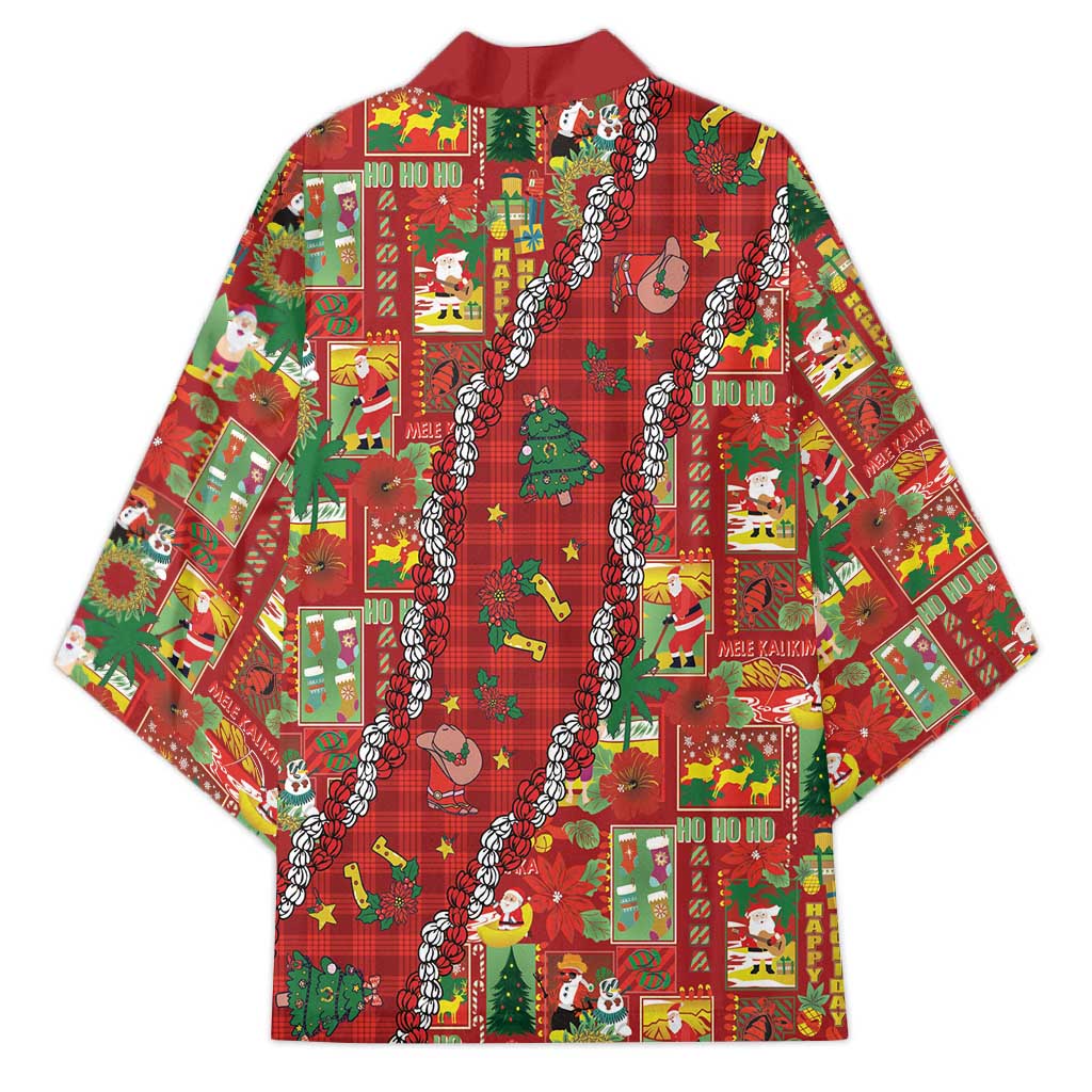 Mele Kalikimaka Pakalana Pikake Lei Kimono Hawaiian Rodeo Paniolo Omaomao Palaka - Polynesian Pride