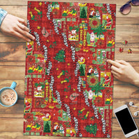 Mele Kalikimaka Pakalana Pikake Lei Puzzle Hawaiian Rodeo Paniolo Omaomao Palaka - Polynesian Pride