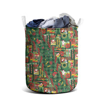 Mele Kalikimaka Pakalana Pikake Lei Laundry Basket Hawaiian Rodeo Paniolo Ulaula Palaka LT9 - Polynesian Pride