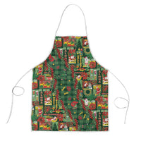 Mele Kalikimaka Pakalana Pikake Lei Apron Hawaiian Rodeo Paniolo Ulaula Palaka - Polynesian Pride