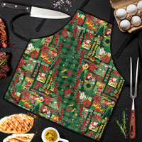Mele Kalikimaka Pakalana Pikake Lei Apron Hawaiian Rodeo Paniolo Ulaula Palaka - Polynesian Pride