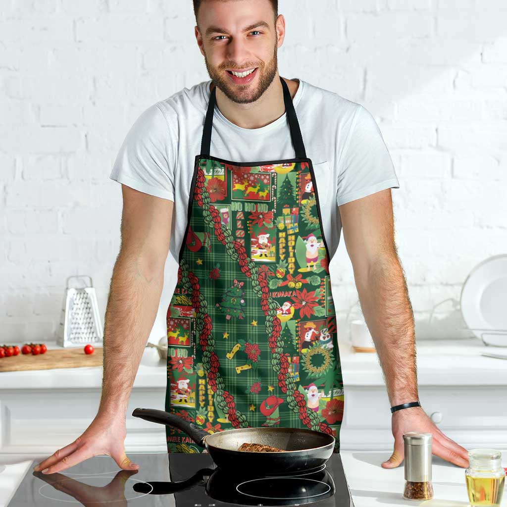 Mele Kalikimaka Pakalana Pikake Lei Apron Hawaiian Rodeo Paniolo Ulaula Palaka - Polynesian Pride