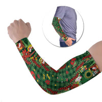 Mele Kalikimaka Pakalana Pikake Lei Arm Sleeves Hawaiian Rodeo Paniolo Ulaula Palaka - Polynesian Pride