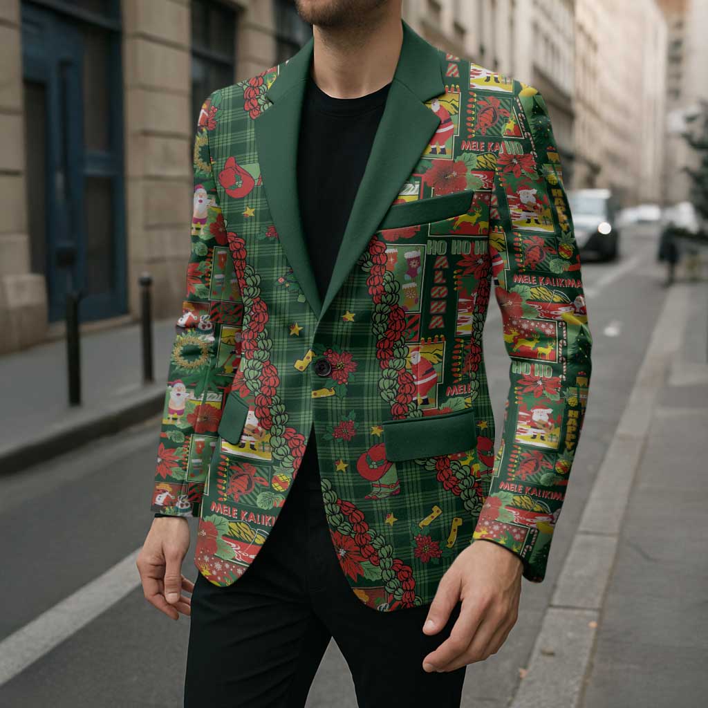 Mele Kalikimaka Pakalana Pikake Lei Blazer Hawaiian Rodeo Paniolo Ulaula Palaka - Polynesian Pride