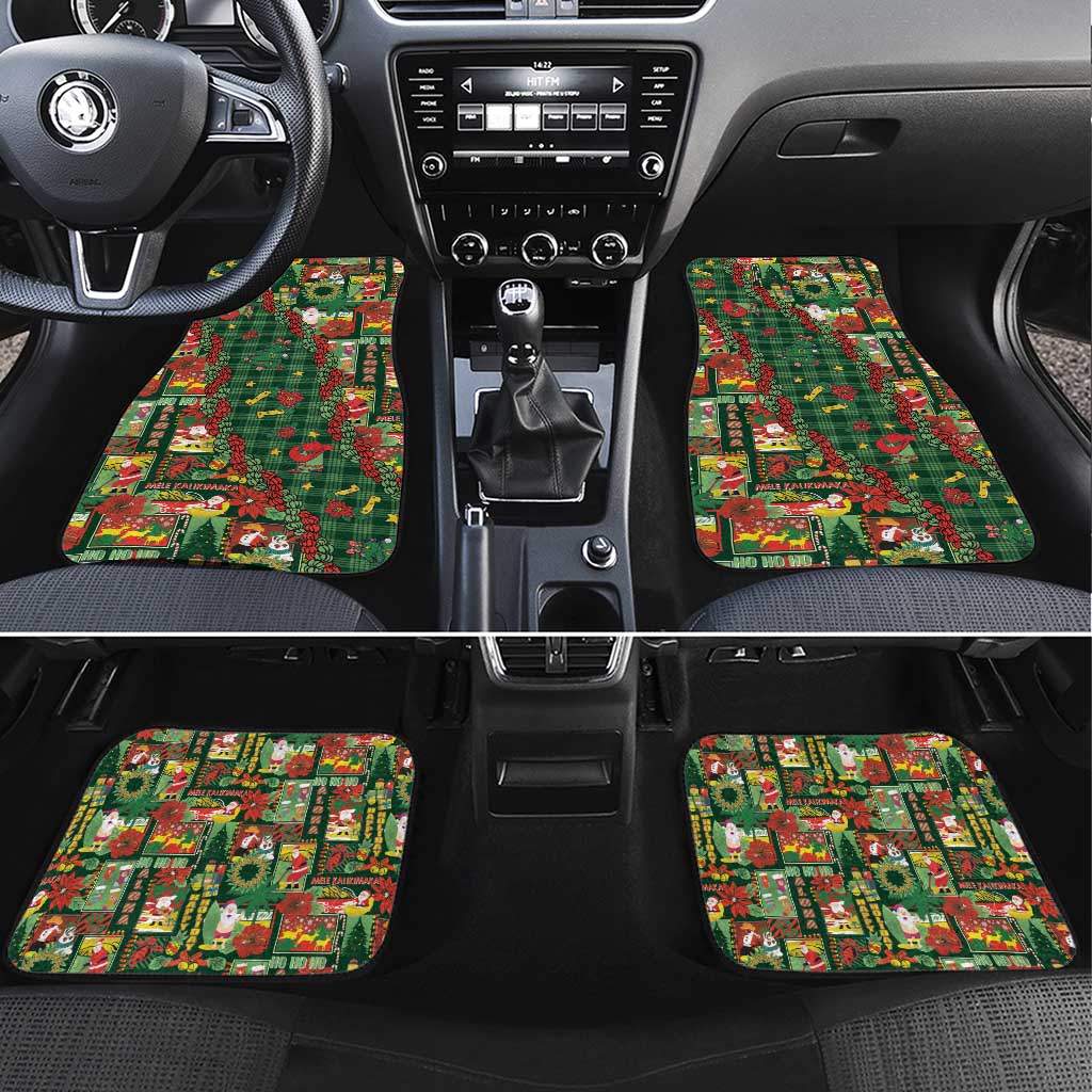 Mele Kalikimaka Pakalana Pikake Lei Car Mats Hawaiian Rodeo Paniolo Ulaula Palaka - Polynesian Pride