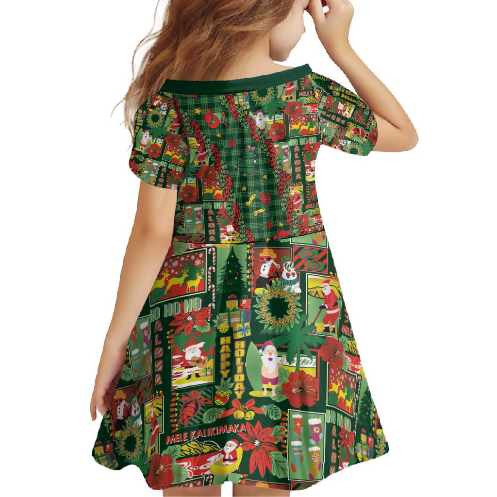 Mele Kalikimaka Pakalana Pikake Lei Family Matching Short Sleeve Bodycon Dress and Hawaiian Shirt Hawaiian Rodeo Paniolo Ulaula Palaka - Polynesian Pride