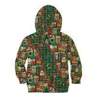 Mele Kalikimaka Pakalana Pikake Lei Kid Hoodie Hawaiian Rodeo Paniolo Ulaula Palaka - Polynesian Pride