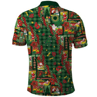 Mele Kalikimaka Pakalana Pikake Lei Polo Shirt Hawaiian Rodeo Paniolo Ulaula Palaka - Polynesian Pride