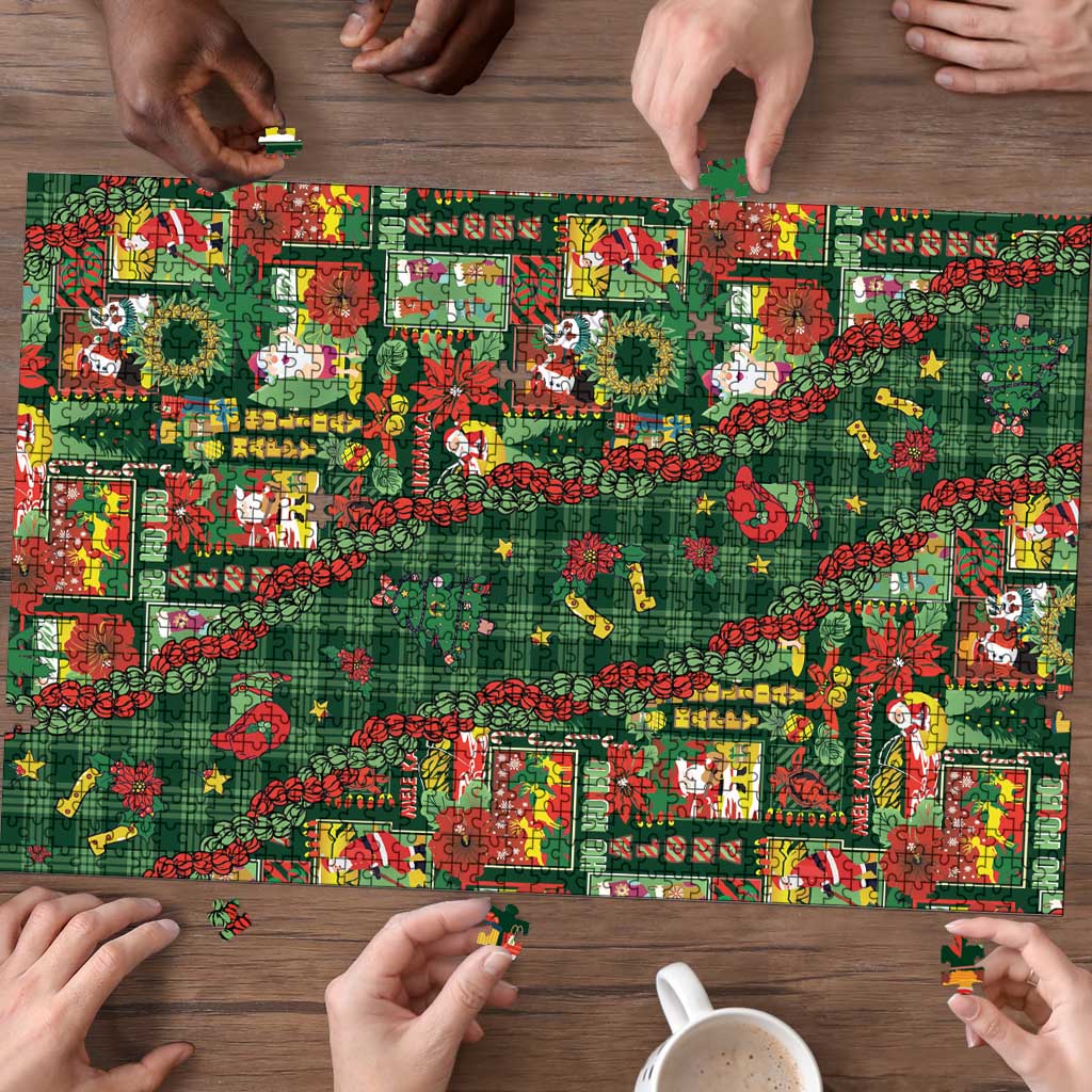 Mele Kalikimaka Pakalana Pikake Lei Puzzle Hawaiian Rodeo Paniolo Ulaula Palaka LT9 - Polynesian Pride
