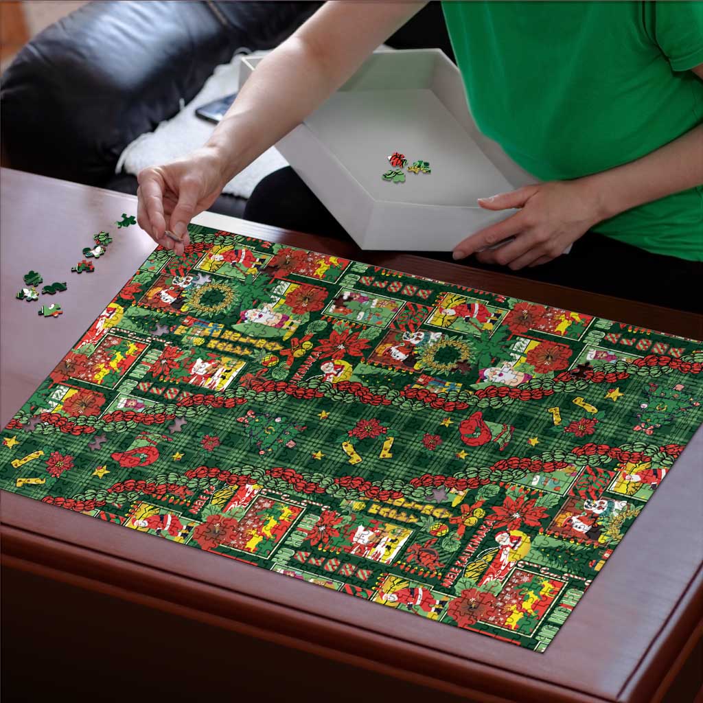 Mele Kalikimaka Pakalana Pikake Lei Puzzle Hawaiian Rodeo Paniolo Ulaula Palaka LT9 - Polynesian Pride