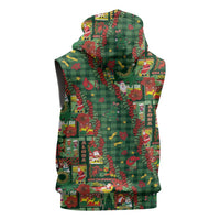 Mele Kalikimaka Pakalana Pikake Lei Sleeveless Hoodie Hawaiian Rodeo Paniolo Ulaula Palaka LT9 - Polynesian Pride