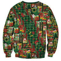 Mele Kalikimaka Pakalana Pikake Lei Sweatshirt Hawaiian Rodeo Paniolo Ulaula Palaka - Polynesian Pride