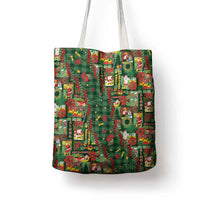 Mele Kalikimaka Pakalana Pikake Lei Tote Bag Hawaiian Rodeo Paniolo Ulaula Palaka - Polynesian Pride