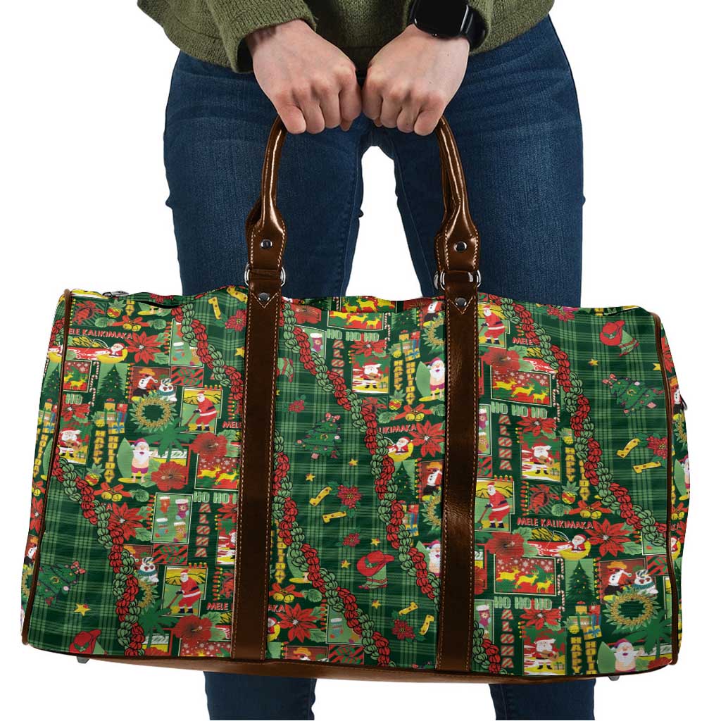 Mele Kalikimaka Pakalana Pikake Lei Travel Bag Hawaiian Rodeo Paniolo Ulaula Palaka - Polynesian Pride