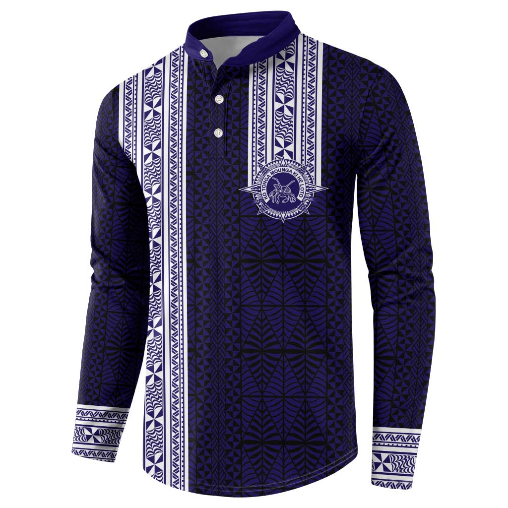 Tonga Queen Salote College 100 years Button Sweatshirt QSC 1926-2026 Tongan Pattern LT9 - Polynesian Pride