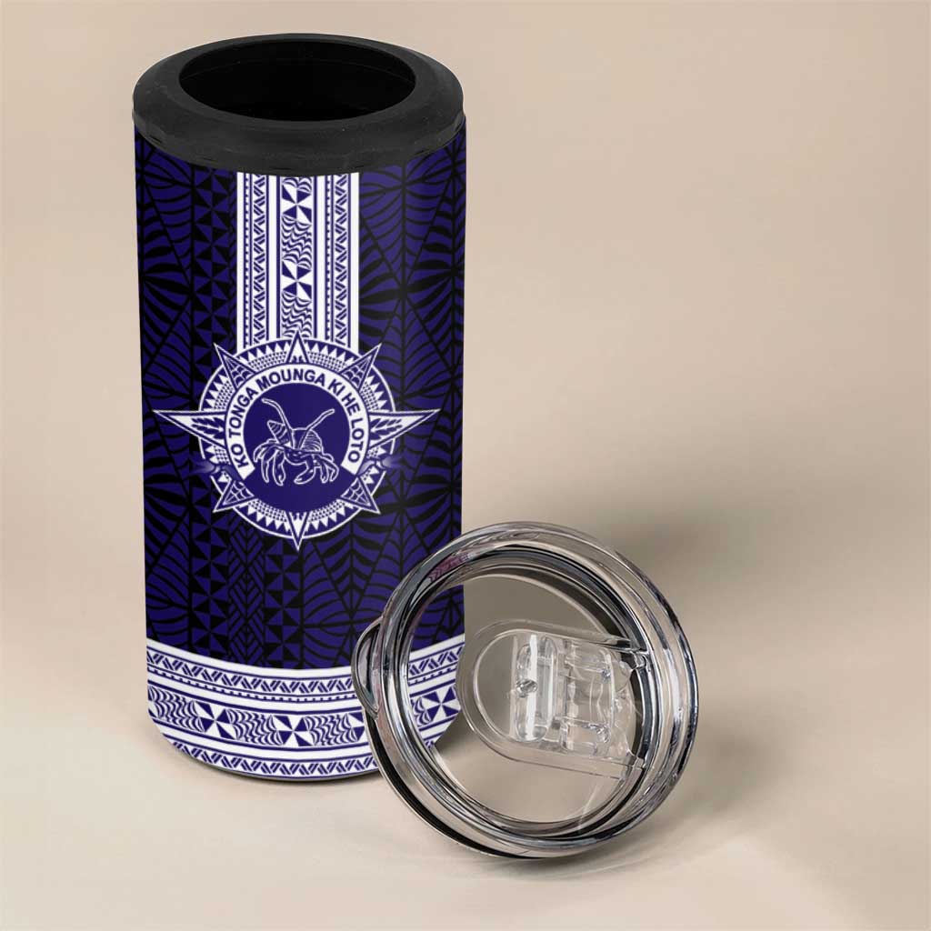 Tonga Queen Salote College 100 years 4 in 1 Can Cooler Tumbler QSC 1926-2026 Tongan Pattern LT9 - Polynesian Pride
