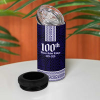 Tonga Queen Salote College 100 years 4 in 1 Can Cooler Tumbler QSC 1926-2026 Tongan Pattern LT9 - Polynesian Pride
