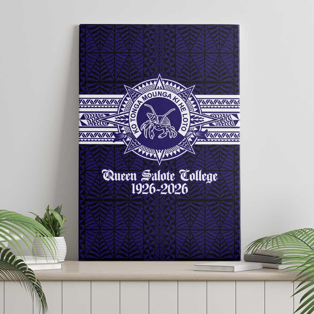 Tonga Queen Salote College 100 years Canvas Wall Art QSC 1926-2026 Tongan Pattern LT9 - Polynesian Pride