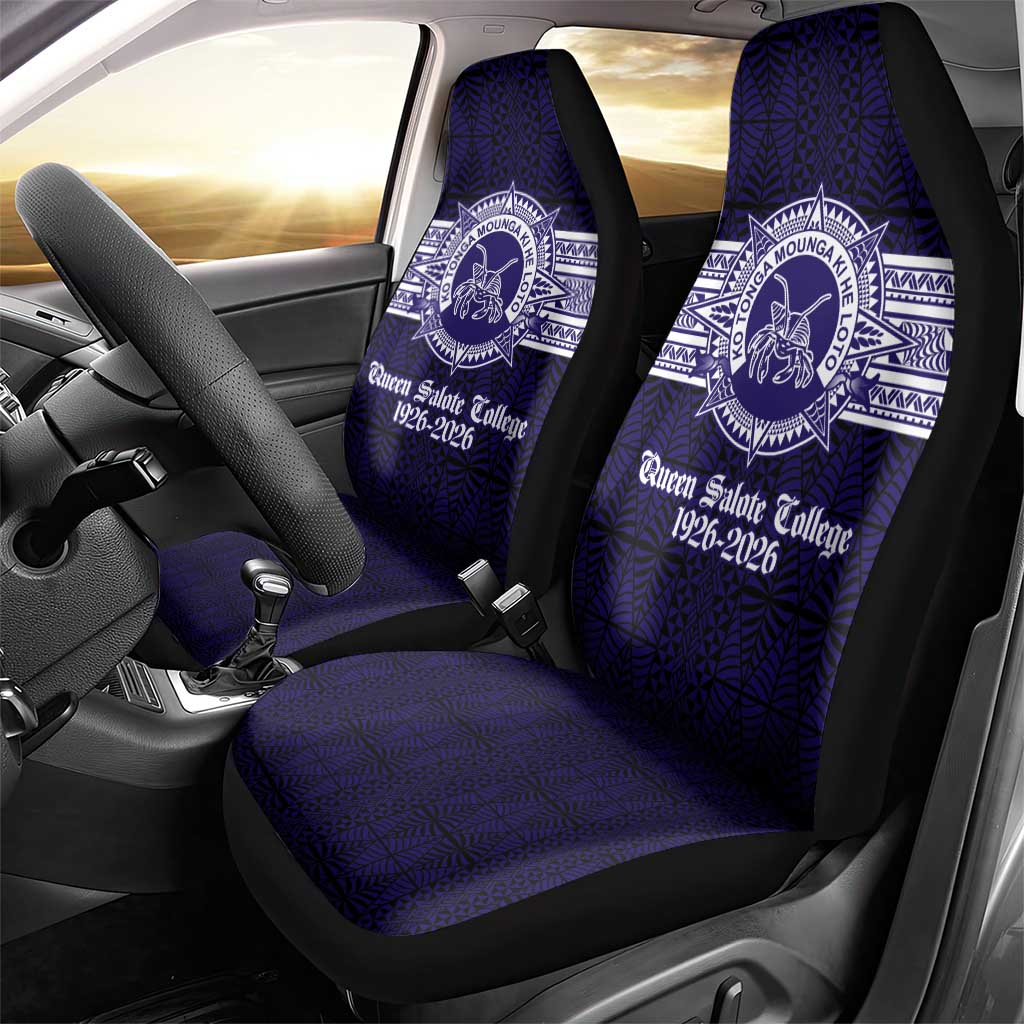 Tonga Queen Salote College 100 years Car Seat Cover QSC 1926-2026 Tongan Pattern LT9 - Polynesian Pride