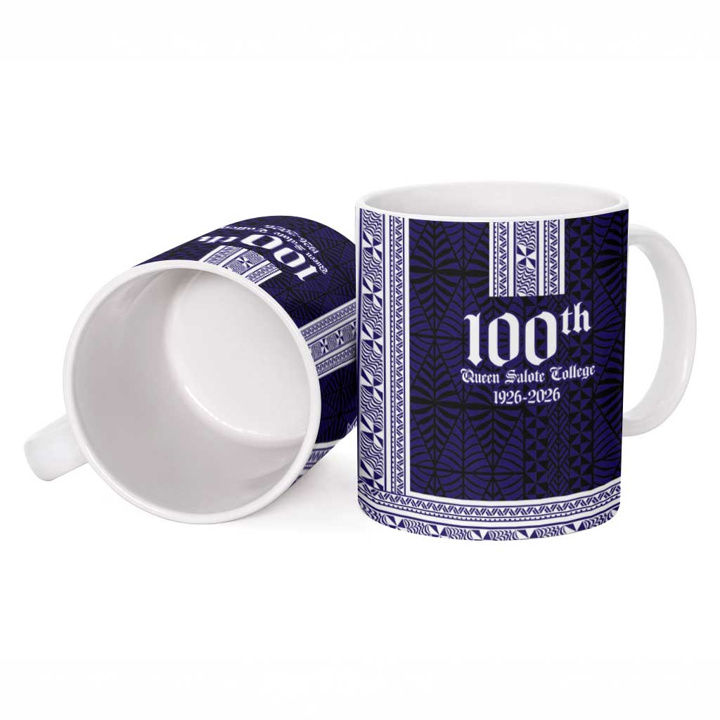 Tonga Queen Salote College 100 years Ceramic Mug QSC 1926-2026 Tongan Pattern LT9 - Polynesian Pride