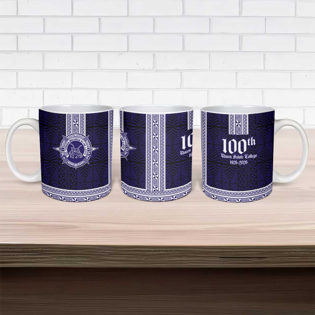 Tonga Queen Salote College 100 years Ceramic Mug QSC 1926-2026 Tongan Pattern LT9 - Polynesian Pride