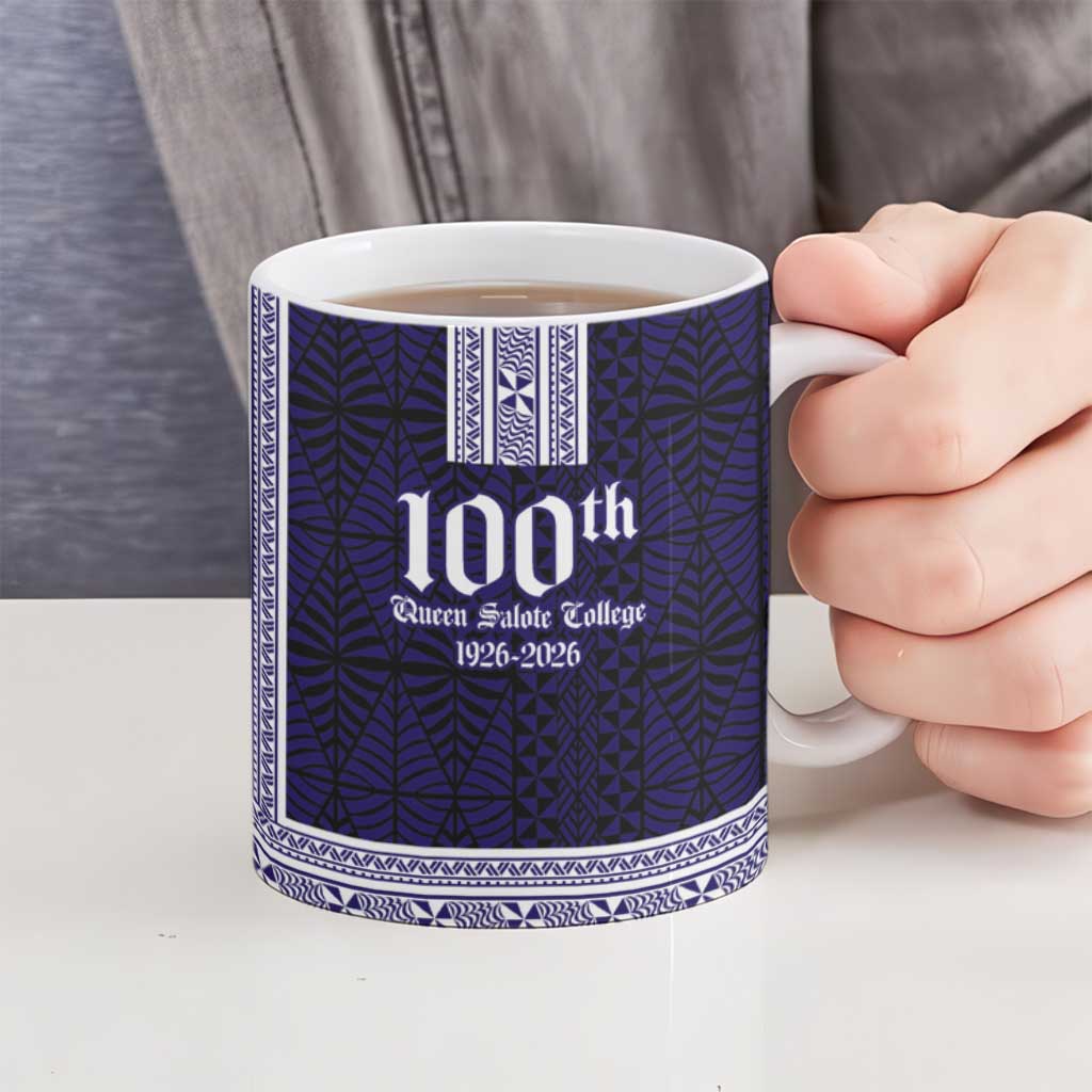 Tonga Queen Salote College 100 years Ceramic Mug QSC 1926-2026 Tongan Pattern LT9 - Polynesian Pride