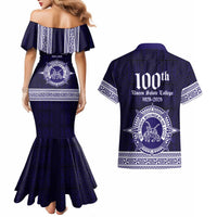 Tonga Queen Salote College 100 years Couples Matching Mermaid Dress and Hawaiian Shirt QSC 1926-2026 Tongan Pattern