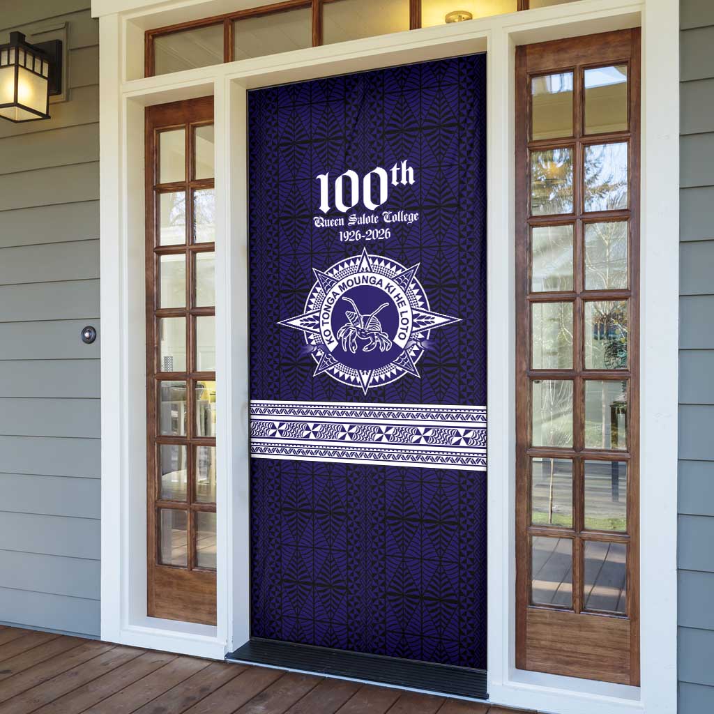 Tonga Queen Salote College 100 years Door Cover QSC 1926-2026 Tongan Pattern LT9 - Polynesian Pride