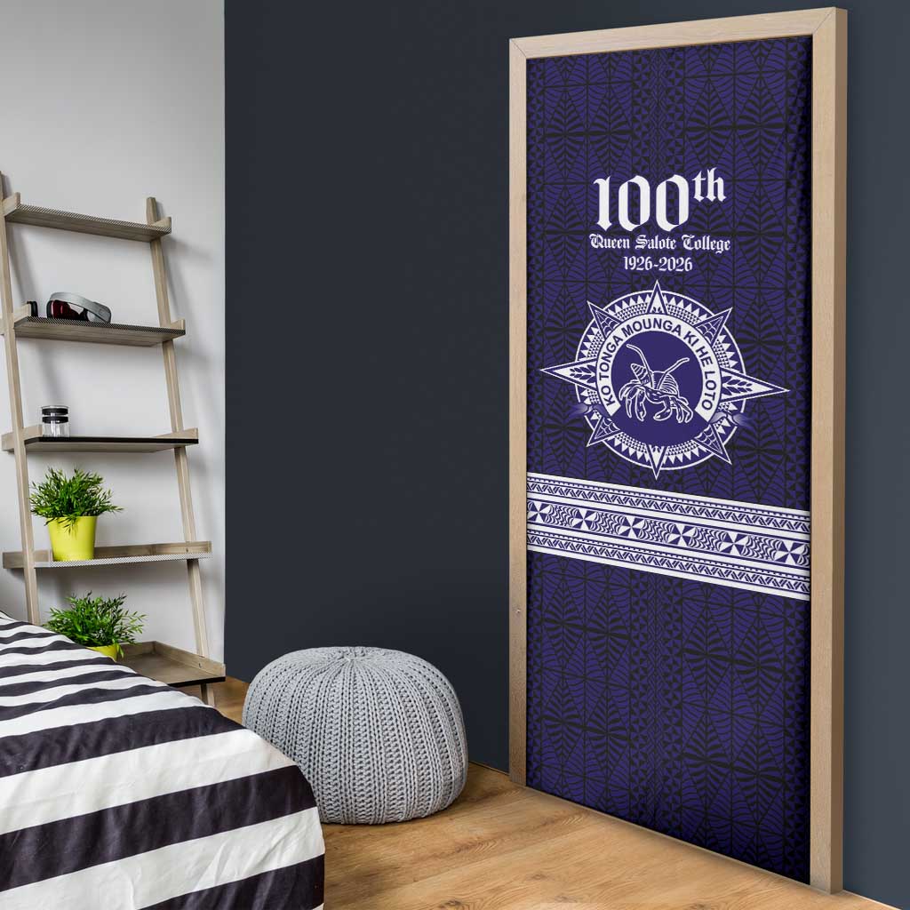 Tonga Queen Salote College 100 years Door Cover QSC 1926-2026 Tongan Pattern LT9 - Polynesian Pride