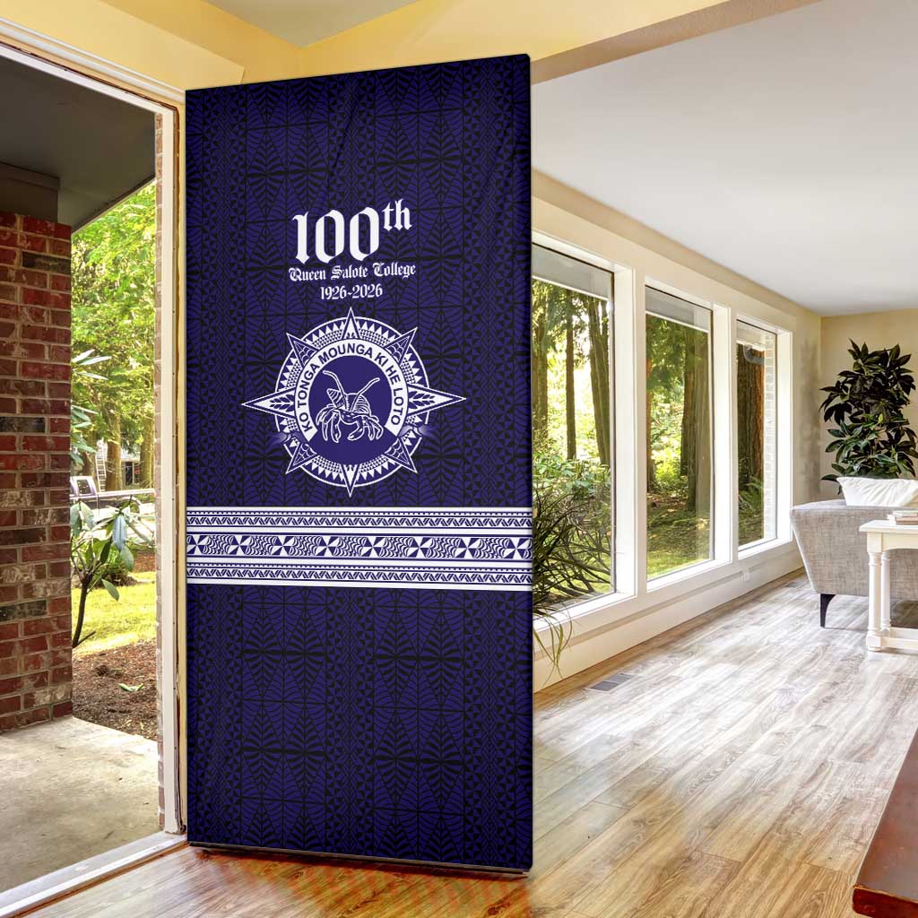 Tonga Queen Salote College 100 years Door Cover QSC 1926-2026 Tongan Pattern LT9 - Polynesian Pride