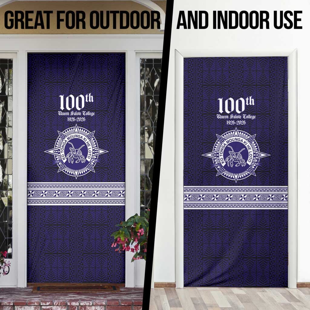 Tonga Queen Salote College 100 years Door Cover QSC 1926-2026 Tongan Pattern LT9 - Polynesian Pride