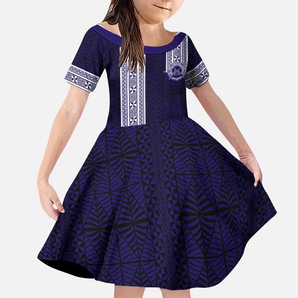 Tonga Queen Salote College 100 years Family Matching Mermaid Dress and Hawaiian Shirt QSC 1926-2026 Tongan Pattern