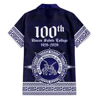 Tonga Queen Salote College 100 years Family Matching Puletasi and Hawaiian Shirt QSC 1926-2026 Tongan Pattern