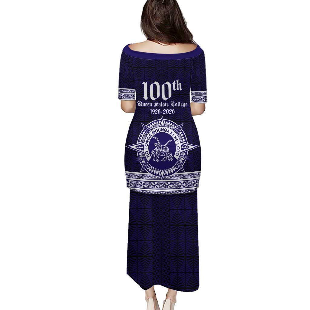 Tonga Queen Salote College 100 years Family Matching Puletasi and Hawaiian Shirt QSC 1926-2026 Tongan Pattern
