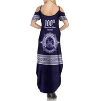 Tonga Queen Salote College 100 years Family Matching Summer Maxi Dress and Hawaiian Shirt QSC 1926-2026 Tongan Pattern