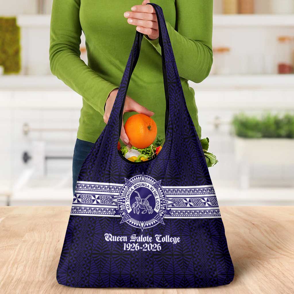 Tonga Queen Salote College 100 years Grocery Bag QSC 1926-2026 Tongan Pattern LT9 - Polynesian Pride