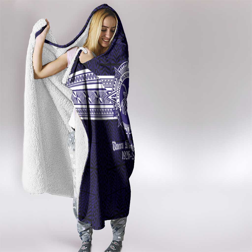 Tonga Queen Salote College 100 years Hooded Blanket QSC 1926-2026 Tongan Pattern LT9 - Polynesian Pride