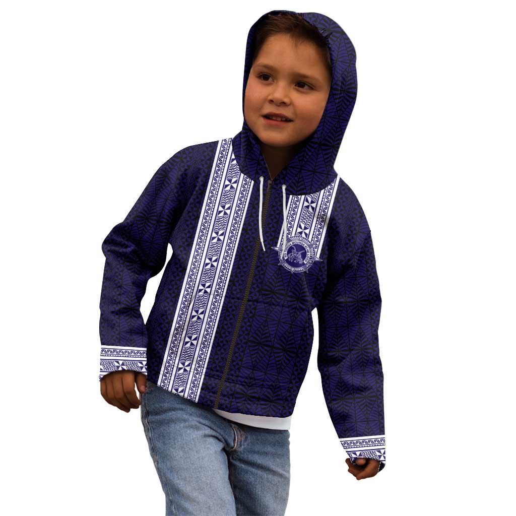 Tonga Queen Salote College 100 years Kid Hoodie QSC 1926-2026 Tongan Pattern LT9 - Polynesian Pride