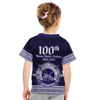 Tonga Queen Salote College 100 years Kid T Shirt QSC 1926-2026 Tongan Pattern LT9 - Polynesian Pride